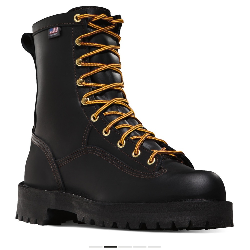 Danner Boots Women Rain Forest 8” Boot in Black size 10W Combat boots - Picture 2 of 5
